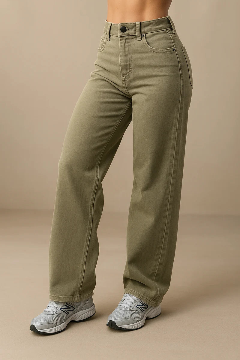 High-Waisted Baggy Jeans with Loose Fit