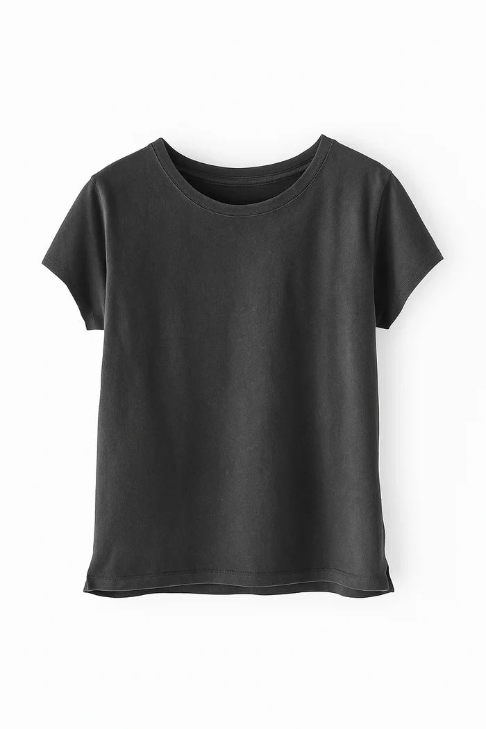 Soft Jersey Tee in Pigment-Dyed Hemp Cotton Mix