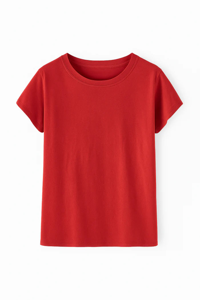 Soft Jersey Tee in Pigment-Dyed Hemp Cotton Mix