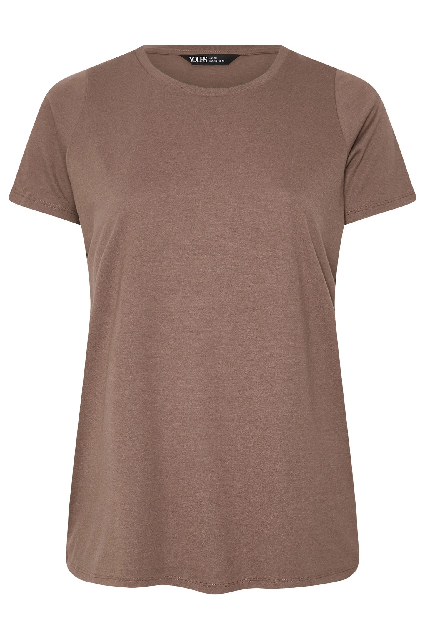 YOURS Curve Everyday Tees – 3-Pack Neutral & Green Shades