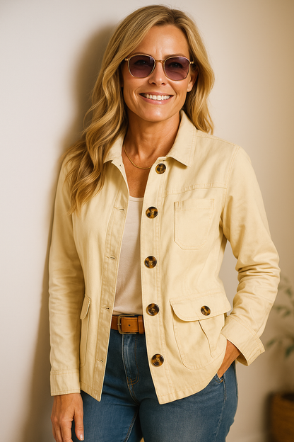 Classic Cotton Cargo Utility Jacket