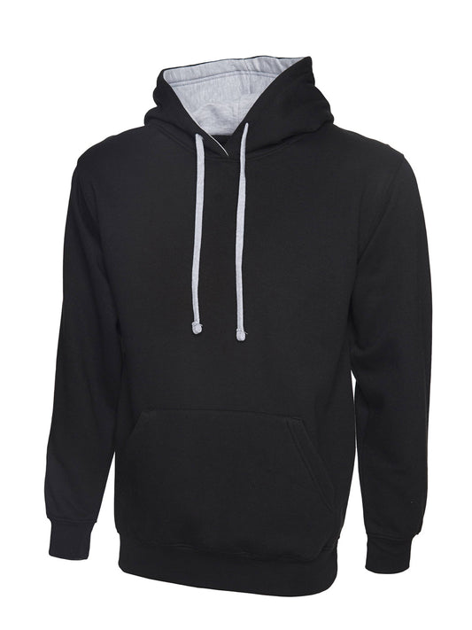 Contrast Hooded Sweatshirt For Women