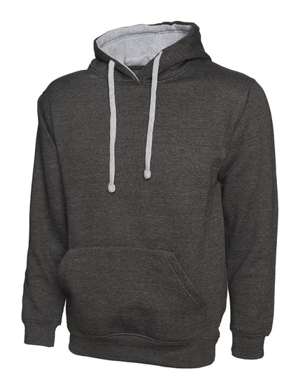Contrast Hooded Sweatshirt For Women