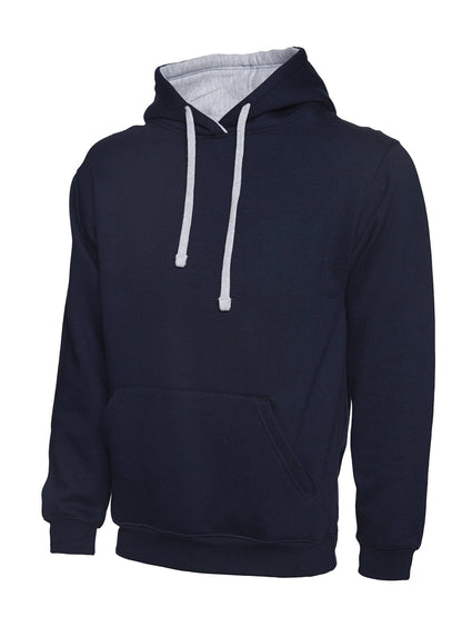 Contrast Hooded Sweatshirt For Women
