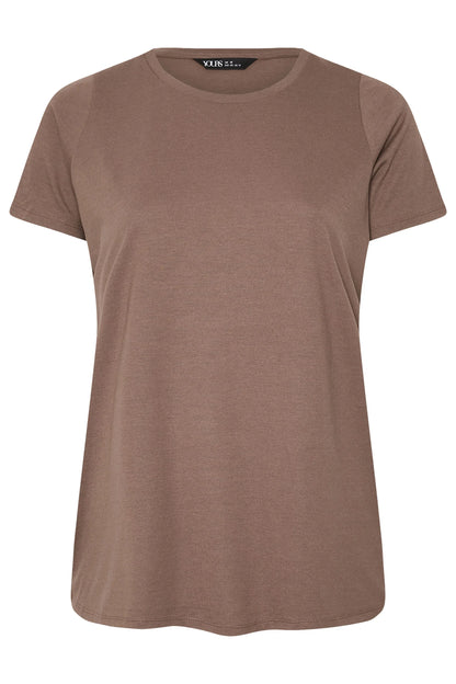 YOURS Curve Everyday Tees – 3-Pack Neutral & Green Shades