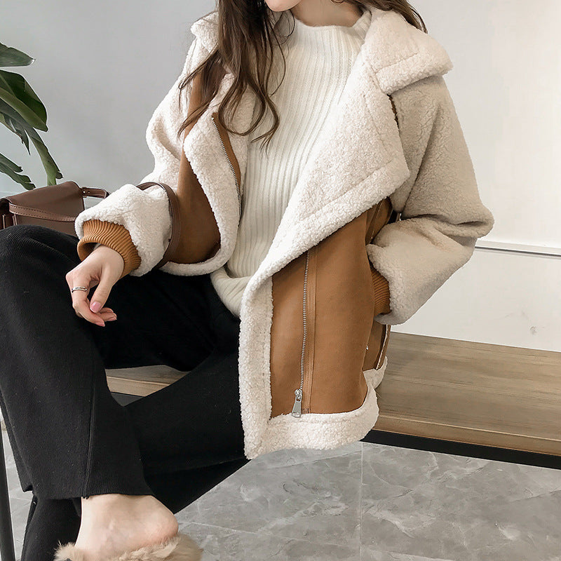 Stylish and Comfortable Suede Winter Coat