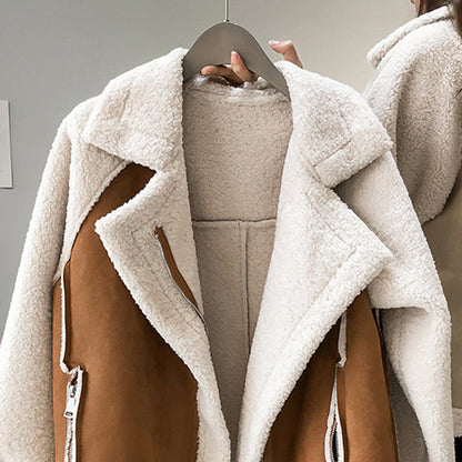 Stylish and Comfortable Suede Winter Coat